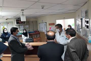 بازدید های مسئولان از بیمارستان ها و مراکز تابعه دانشگاه